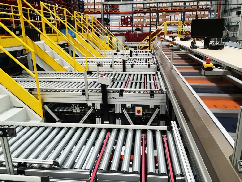 Services handling systems production of conveyor system 1